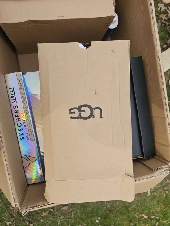 UGG Yellow Fuzzy Slide Sandals for Kids - Picture 2 of 2